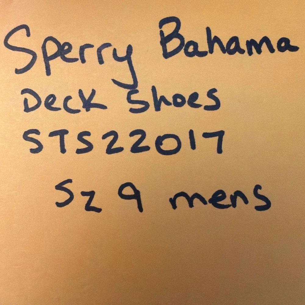 Sperry Top-Sider Bahama 2-Eye Gray Sz 9 Canvas Boat Shoes Mens Sneaker Hybrid